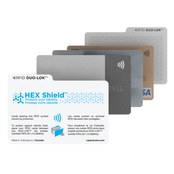 DUO-LOK™ RFID protection for Capsul Case and wallets